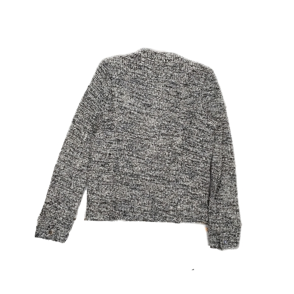 Lauren Ralph Lauren Wmns M Black & White Marled Zip Jacket - Picture 9 of 9